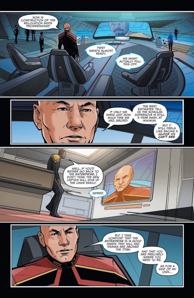 realKetwolski's tweet photo. #StarTrek has confirmed, through another page of panels for the upcoming #StarTrekPicard #CountdownComic, that the #Enterprise-E is still in operation! https://t.co/PUiyntImNM