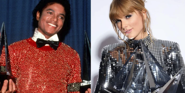 thetalko's tweet photo. Taylor Swift Stuns With Record AMAs Night, Passes Michael Jackson: https://t.co/lvgdREwANF #TaylorOnAMAs #TaylorSwift #MJ #MichaelJackson #AMAs2019 #BREAKING https://t.co/lM0bnfUuED