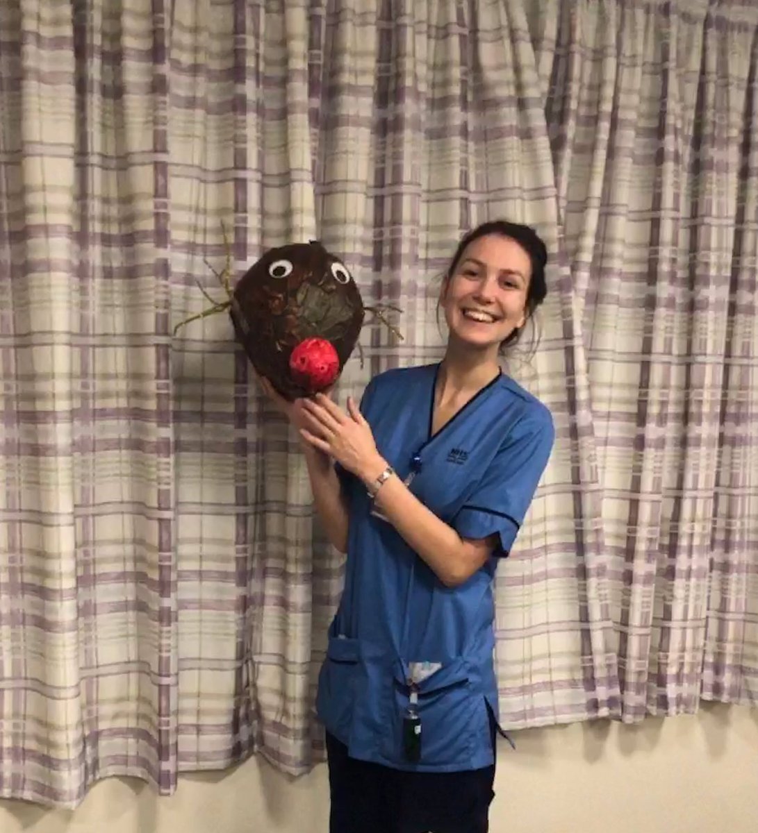 So after 3 days of artistic preparation Jenny from the New Crathes Ward very kindly agreed to judge our reindeer decorations.  So congratulations to Robyn our winner!