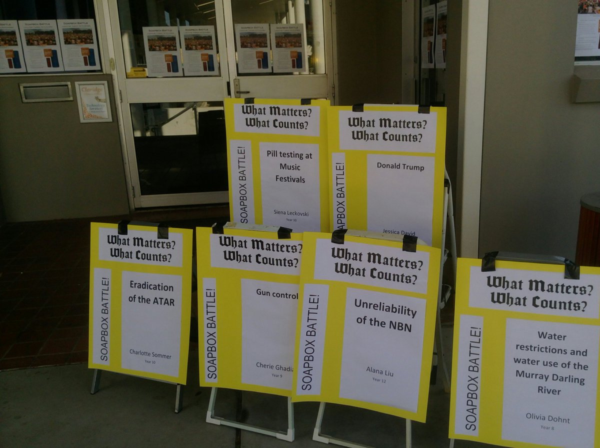 Speaker's Corner style Soapbox Battle at <a href="/Tara_School/">Tara School Inc</a> school today @helentrinca @JoGrayAFR <a href="/lisazdavies/">Lisa Davies</a> <a href="/RhettWatson74/">Rhett Watson</a> Reviving The Domain traditions with <a href="/SMH/">The Sydney Morning Herald</a> <a href="/australian/">The Australian</a> <a href="/FinancialReview/">Financial Review</a> <a href="/dailytelegraph/">The Daily Telegraph</a> infused opinions. Thank-you for your support of #NovemberNewsMatters