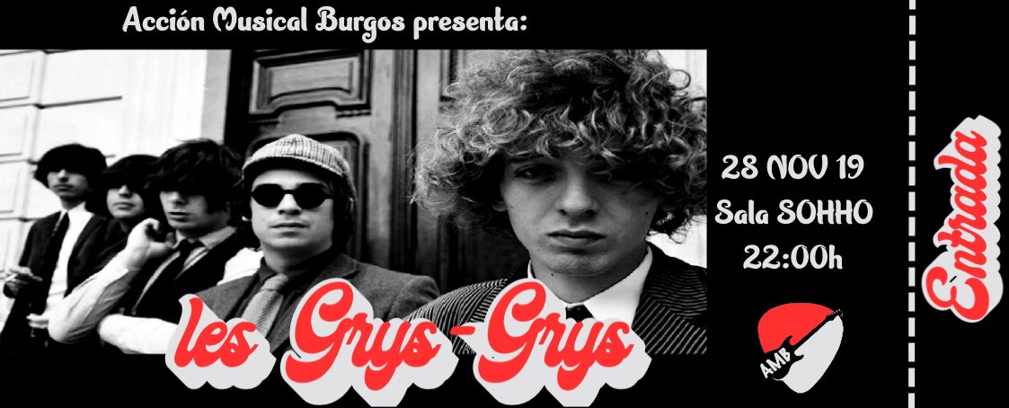 No te quedes sin tu entrada. #LesGrysGrys Disponibles en #E330 #BarLaplaya #PeluqueriasBlonde #BarFanClub.Que no te lo cuenten . <a href="/AccionMusicalBu/">AccionMusicalBurgos</a> <a href="/sohhoburgos/">SOHHO</a> #quelamusicanopare #burgos #RockAndRollcavernoso