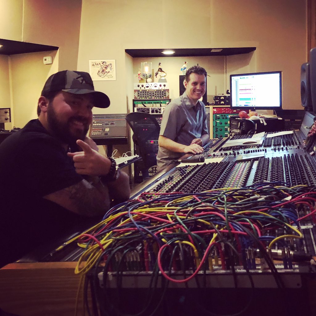 David Boyd Janes (Country Wild 2019’s Emerging Artist winner) laying some tracks down with Grammy Award Winner &amp; Country Wild sponsor, Jamie Tate.  We are all excited to hear the new tracks! @davidboydjanes
