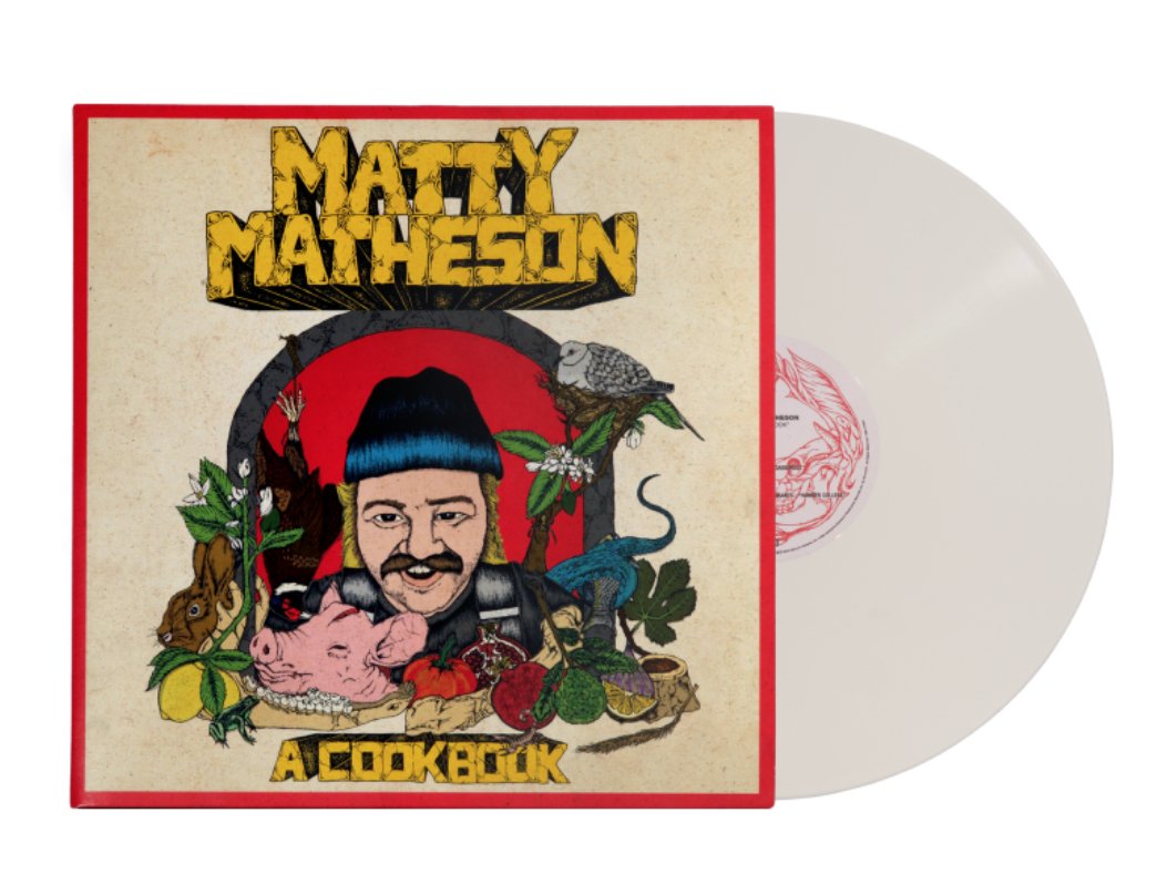 ABRAMSbooks's tweet photo. The '@mattymatheson: A Cookbook' is now on vinyl! Because you know you've always wanted to flip records and burgers at the same time. #mattymathesoncookbook https://t.co/KJ60z8rvQ0 https://t.co/gicI83oqLf