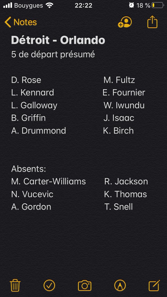 USProno2's tweet photo. Détroit - Orlando:

Match important au Little Caesars Arena de Detroit, les Pistons pourrait enfin lancer leur saison face à un Magic diminué avec les Absences des deux intérieurs titulaire, Gordon et Vucevic. 

#NBA #Actu #ActuNBA https://t.co/DZI7mUMJvg