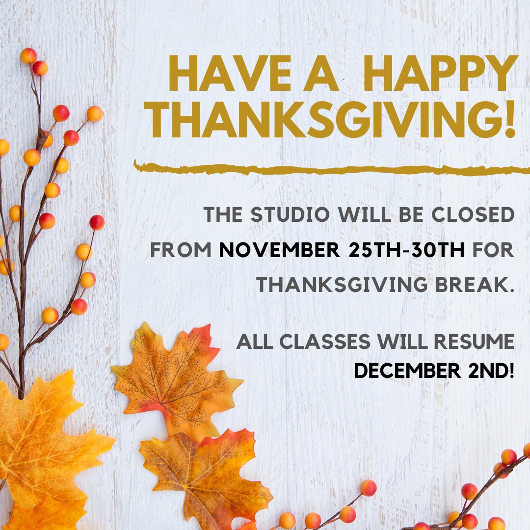 allendstudio's tweet photo. Have a lovely week off everyone! We are so grateful to serve so many wonderful families❤️ see you all back in December!! https://t.co/GXH60unUat