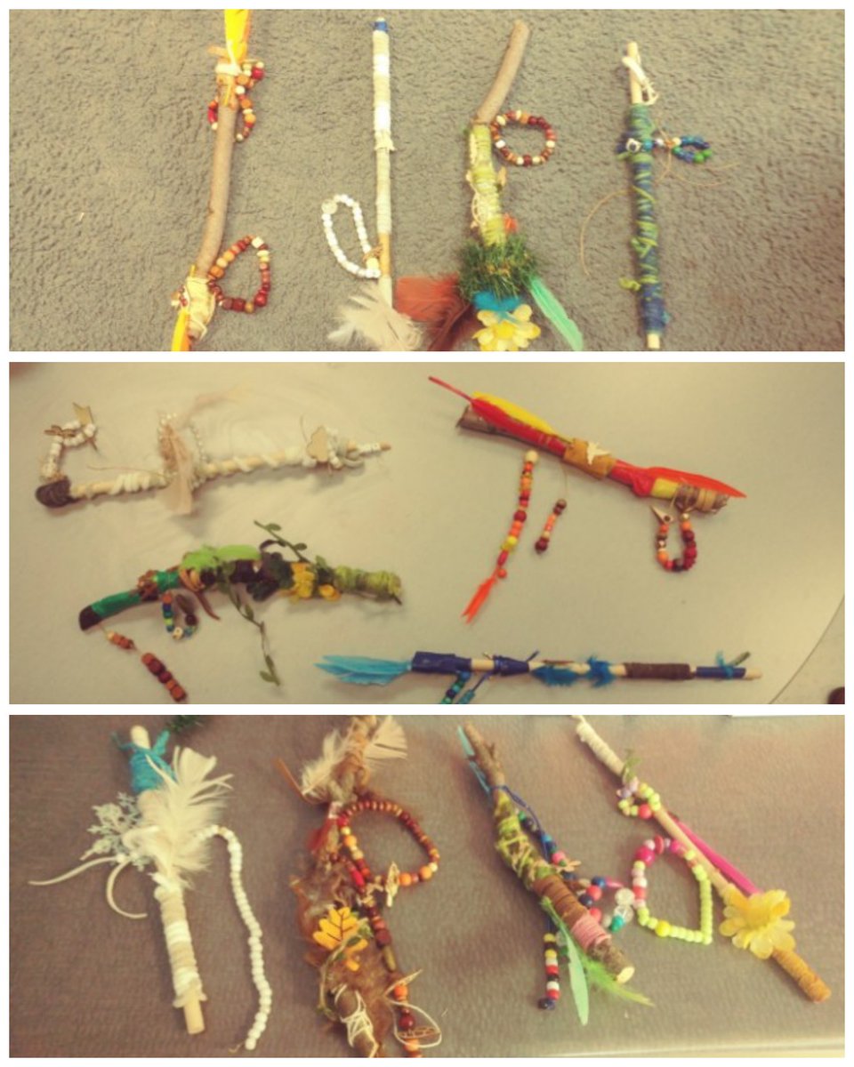 indigenoustalk's tweet photo. Sweet students and teachers at @AylesburyPDSB thank you for inviting me to share my culture and make talking sticks with the students. #Sharing #Respect #INDIGENOUS #culture #heritage #talkingsticks #november #education https://t.co/BUpD5Q8DLc