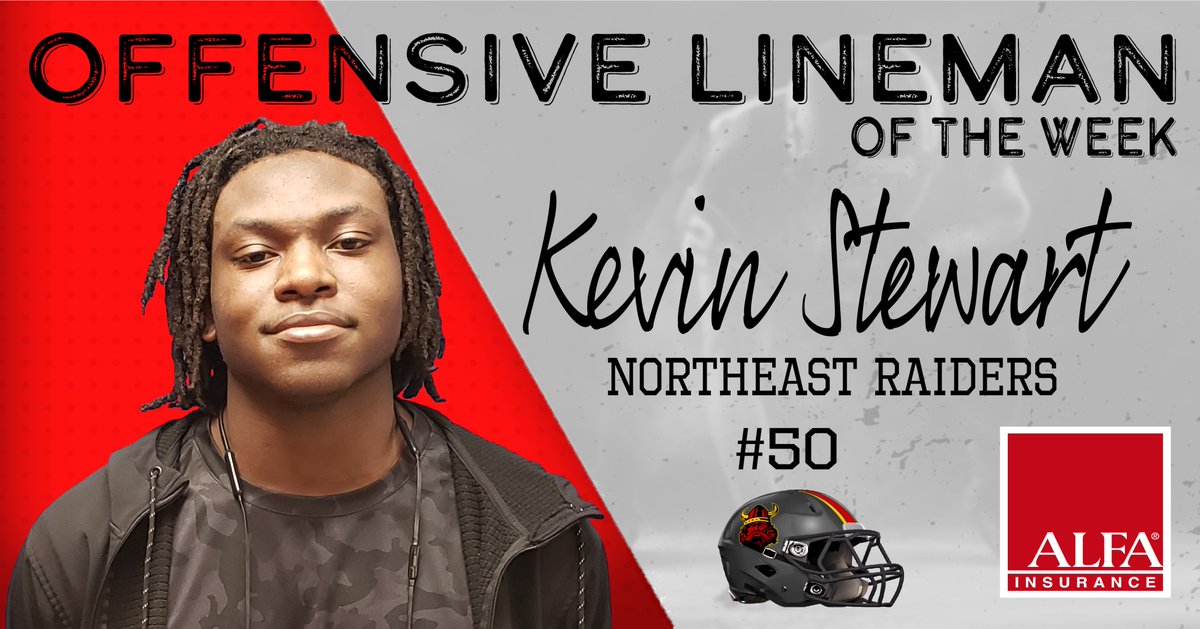 Football games are won at the line of scrimmage and having a guy like <a href="/Northeast_FB/">Northeast Raiders FB</a> Kevin Stewart dominating his position sure helps! Congrats Kevin. #eastsidepride