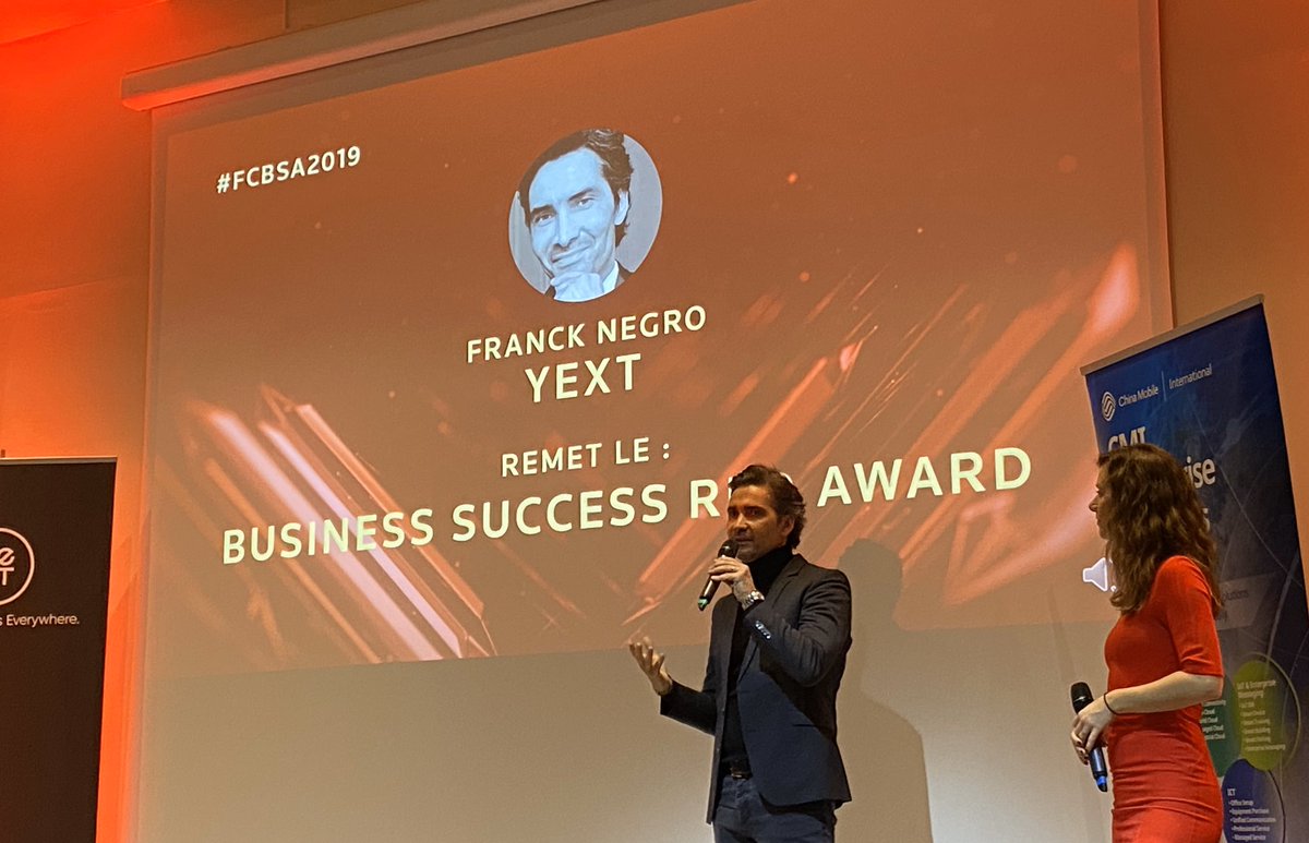 Franck Negro, présente les services de <a href="/yext/">Yext</a> en France pour mieux comprendre l’interaction avec les consommateurs chinois en voyage
#fcbsa #fcbsa2019 #fcbsawards