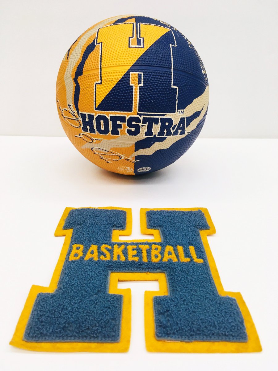 HUSpecColl's tweet image. Sending a shout-out to the @HofstraMBB team! The campus is buzzing about your west coast trip &amp;amp; that huge win over UCLA! Wishing you continued success the rest of the season. #HofstraPride @HofstraPride. (Souvenir #basketball &amp;amp; varsity letter fr the Memorabilia Coll.) @HofstraU