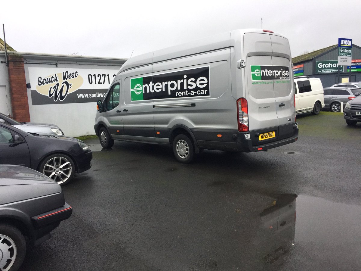 KeySurgery's tweet image. Well that’s ‘Verity’ the VW orf to be repaired. Enterprise supplied the biggest van available. Don’t even know if it will fit the lanes around here. Hey ho!, gotta keep going.