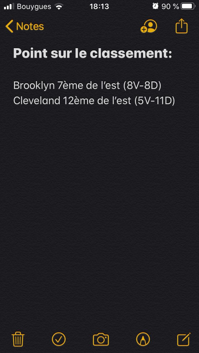 USProno2's tweet photo. Première affiche de la nuit, présentation ci-dessous:

Brooklyn en back to back se déplace dans l’Ohio pour y affronter les Cavs. Les nets sur une bonne série (4V-1D) sur les cinq derniers matchs devraient avoir le dessus sur Cleveland (1V-6D) sur les 7 derniers matchs

#NBA https://t.co/LuVqloKDvc