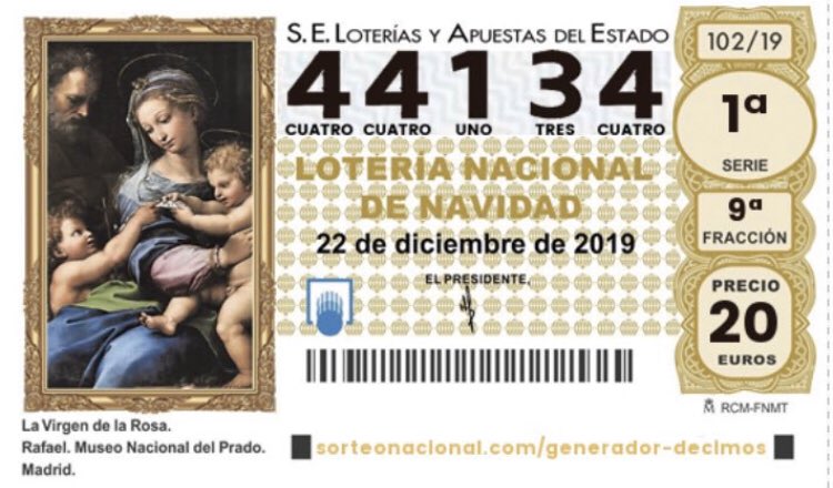 🆕 ¡Lotería de navidad a la venta!  

Este año jugamos el 44134. Debido a la gran demanda, puedes conseguir tú décimo en los siguientes establecimientos: 

-Keseyó
-ÁreaPub
-Bar Chirana 
-Papelería Blanca
-Disco Pub 
-Carriles 
-Bodegas Mencianas
-Panadería Cantero

#EsteAñoToca
