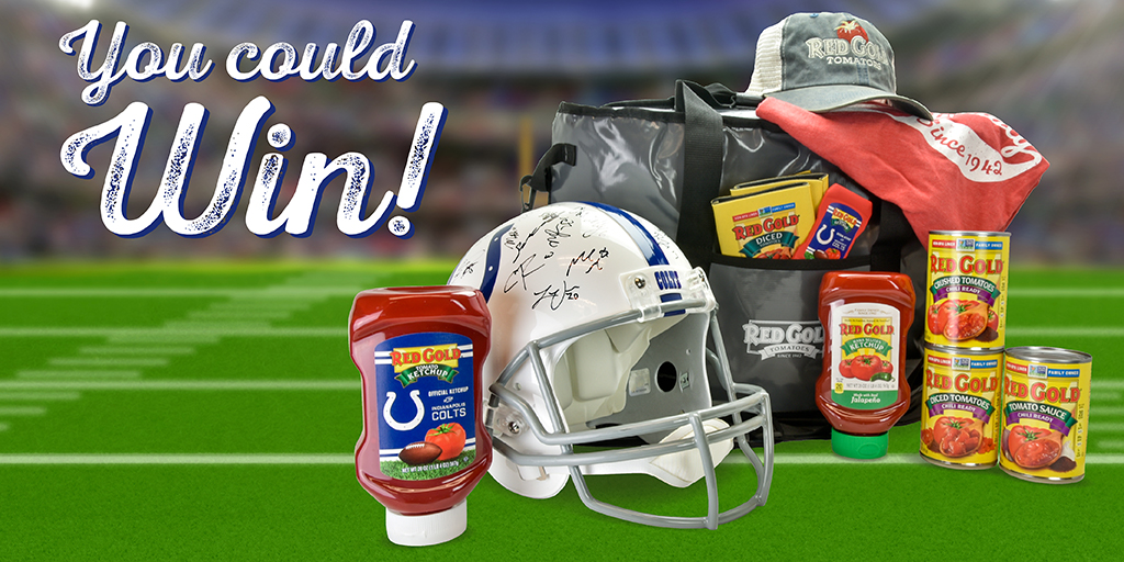 GIVEAWAY🎉 One winner will WIN an autographed Indianapolis <a href="/Colts/">Indianapolis Colts</a> helmet and Red Gold Tailgate Kit! Owned, grown and made right here in the Midwest and proudly supporting our Indianapolis <a href="/Colts/">Indianapolis Colts</a> we are excited to gift this to one lucky winner!🏉 TO ENTER: instagram.com/p/B5S74yKFnwi/