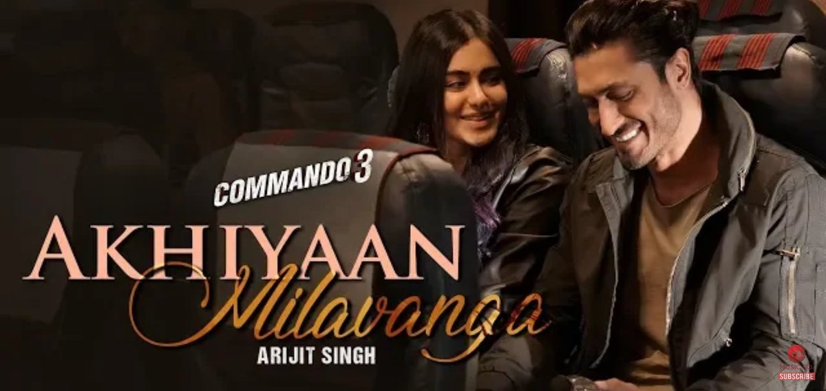 #akhiyaanmilavanga Song From #Commado3 is Just Beautiful 😍😍😍

@adah_sharma ki ADAHHH.... 
Aur @VidyutJammwal ka Style... Plus #ArijitSingh Ki Awaaz ❤️❤️❤️❤️❤️

#commando3 Releasing THIS WEEK...

@VidyutJammwal #Vidyutjammwal