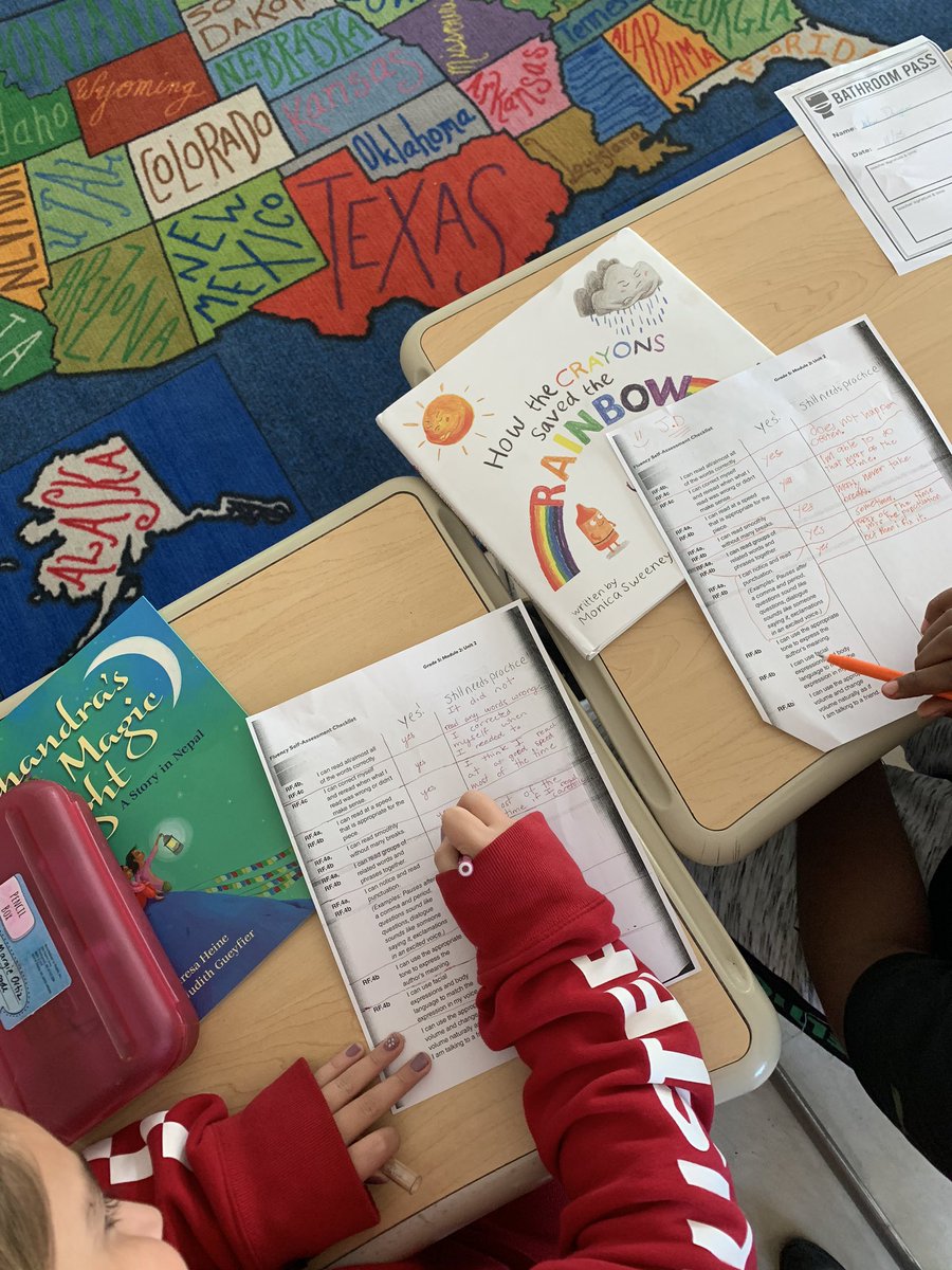 We are getting ready to read to our K buddies! Today we practiced by assessing our fluency and reading to partners!