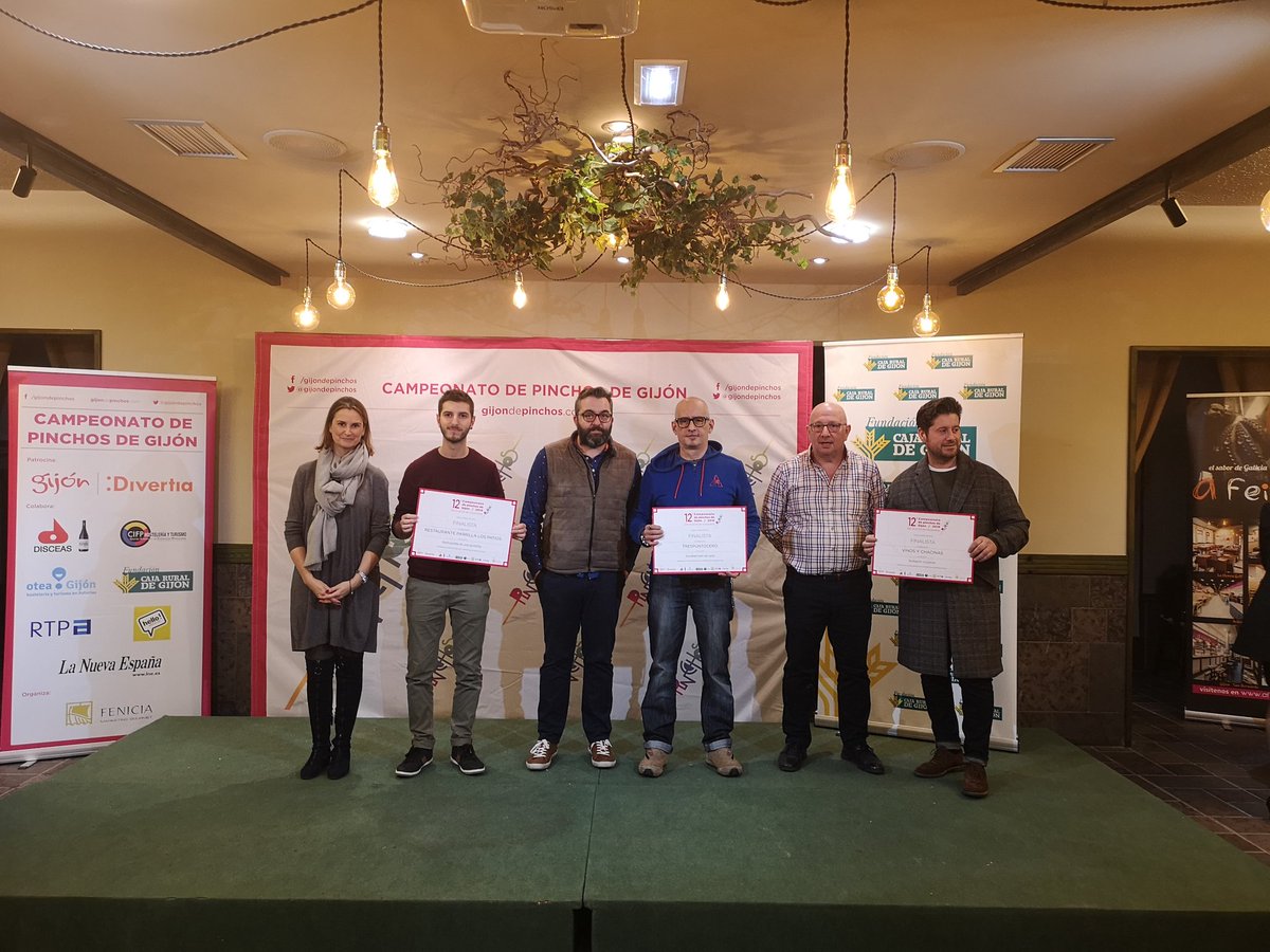 gijondepinchos's tweet photo. Finalistas de esta XII edición de @gijondepinchos

#GijóndePinchos #Gijón #Asturias #DePinchos #GijóndePinchos2019 #Noviembre #PlanesenGijón #PlanesenAsturias #GijónenOtoño #GijóndeAlma #Xixón #XixóndePinchos https://t.co/APuLEo2XNS