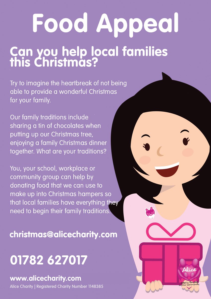 Fenn1875's tweet photo. Fenn's are supporting an amazing local #charity with their Christmas Appeal: @_alicecharity - They support children and families within the communities of Stoke-On-Trent and Newcastle-Under-Lyme, in times of crisis with their Christmas 1of2...
#fennfoundation #Christmas #poverty https://t.co/OR81VZvppK
