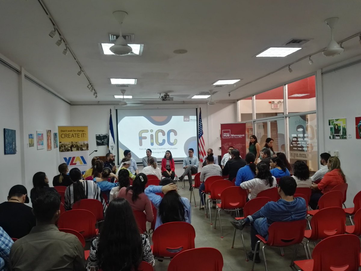 Segundo panel del #FICC #ImpactHubManagua : "Retos y oportunidades de la #IndustriaCreativa en #Nicaragua"
¶ Moderando: <a href="/moa_Samp/">Moamed Sampson</a>
¶ Participando: Rodrigo García <a href="/ComunicacionNic/">Comunicación 360</a> Jaime Cueto <a href="/OgilvyNicaragua/">Ogilvy Nicaragua</a> Adolfo Fotoria, Donald Richi, Carlos Zúñiga <a href="/madreconsulting/">MADRE</a>