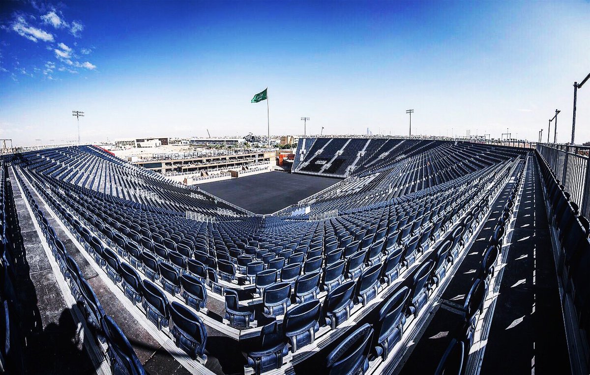 EddieHearn's tweet photo. Haters said it wouldn’t be ready 👀😂 @DiriyahSeason @DAZN_USA @SkySportsBoxing #RuizJoshua2 🇸🇦 https://t.co/cdR0hb0dMQ