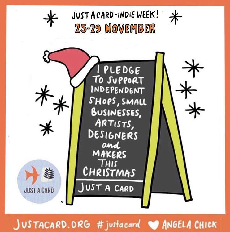 We hope  you're all joining us this week in our campaign to get everyone to SHOP INDEPENDENT THIS CHRISTMAS! 

🎄INDIE WEEK🎄 
 
JOIN IN - IT’S GONNA BE FUN! 

FOLLOW our Instagram:

buff.ly/2M40aUb

ALL INFO: buff.ly/2OkqRpJ

@MissAngelaChick