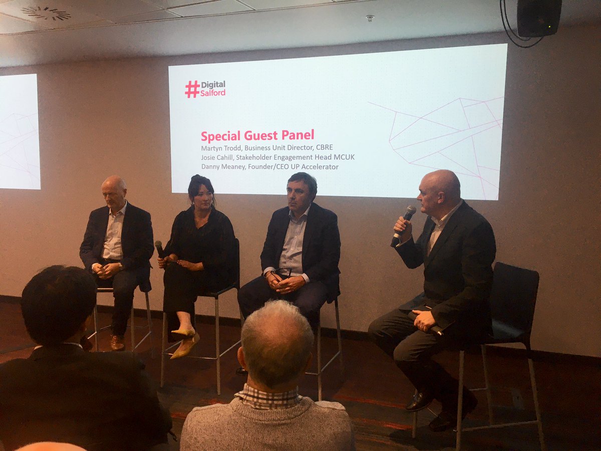 HOSTSalford's tweet photo. “I think @MediaCityUK is very unique, coherent and we think there is potential for real talent and value here”  

@Danny_Meaney - Founder/CEO @upaccelerator on why @MediaCityUK has been the ideal home for their accelerator programmes.. 

#DigitalSalford https://t.co/rczXRxBCDZ