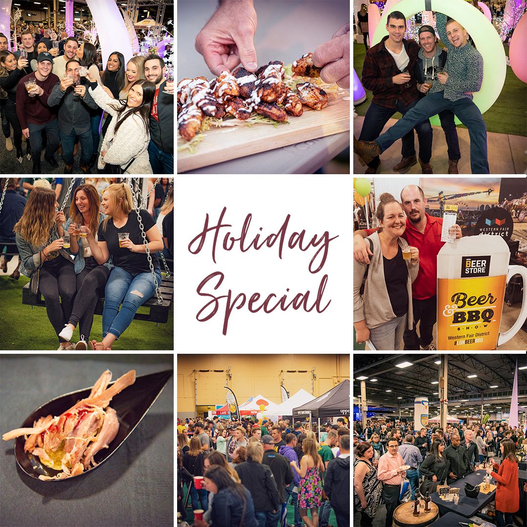 ✨ NEW THIS YEAR! ✨ Give the tastiest gift under the tree with the Holiday Special! 😋🎄 2 great events for $99! 🙌😍 Includes: 
🥂 2 GA Tickets to the Sat. Aft #LdnWineFood &amp; #LdnBeerBBQ 
🍻 30 Sample Coupons to #LdnWineFood &amp; #LdnBeerBBQ
DETAILS👉 bit.ly/2XB3E6Y