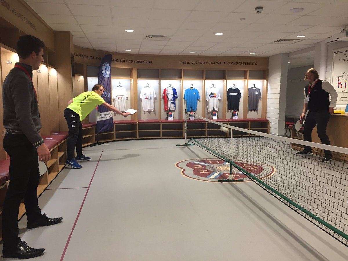 Getting active at the #SportSummit19 in our Active zone !🏓⚽️🎾