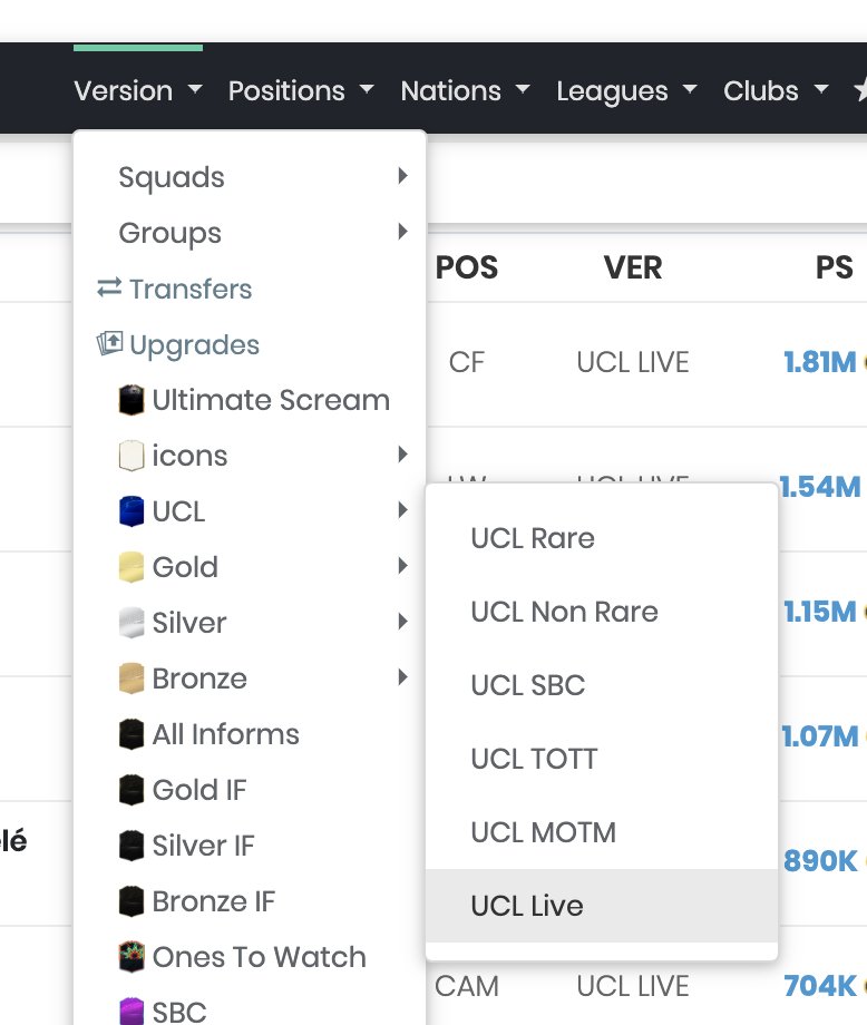 fabienwarniez's tweet photo. @FUTBIN any chance we can get a Europa League Live filter? https://t.co/WyZk3RZzIP