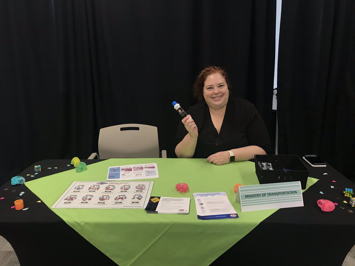 . <a href="/RoadSafetyLisa/">Lisa Thompson</a> is here representing The Ministry of Transportation! Thank you for coming!