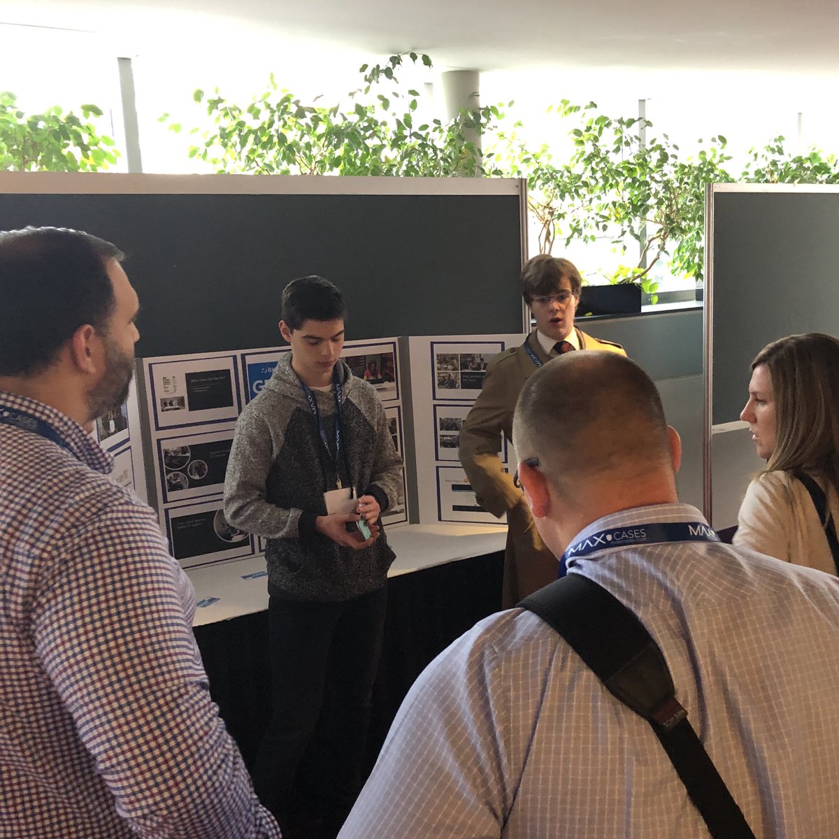 MikeLiener's tweet photo. Standing room only at the ⁦@BrightonBelieve⁩ GenBar poster session at #NYSCATE2019 https://t.co/I5hXcvBLMj