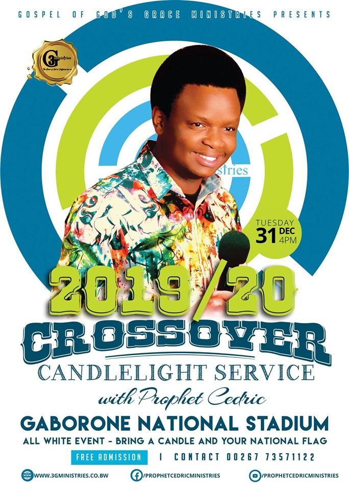 3GMinistriesBW's tweet photo. Are you ready for the 3G Ministries Crossover Candlelight service with the man of God Prophet Cedric?

SHARE, TAG &amp; INVITE your friends and family to come and begin the year with God!

#2020_ShowMeYourGodAndIWillShowYouMine
#IAmReadyAndIAmGoing
#WeAreReadyAndWeAreGoing https://t.co/WYXdLZYxWh