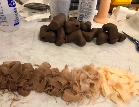 NYToyCollective's tweet photo. Behind the scenes at the #DildoFactory! 🏭
Nope, those aren't noodles, LOL - that's our Jack 2-in-1 #stroker, getting trimmed & ready for packaging in time for your holiday shipments!
Order yours here: https://t.co/jgOPunwx48 https://t.co/odwxPpp6bw