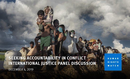 Joins us in Toronto on Dec. 4th (6 pm) to hear from a dynamic panel of experts on the critical need for justice & accountability for the worst int'l crimes. bit.ly/35vgvKC @ccrweb @SCFGTA @IDRFcanada @CCMWtoronto @nccm @BurmaTaskForce @SaveChildrenCan @TheCICTO