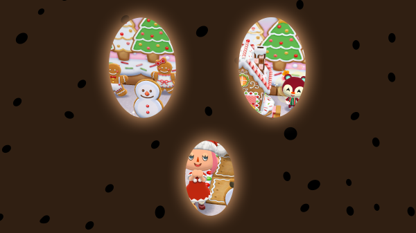 animalcrossing's tweet photo. If this gyroid's eyes are to be believed, it looks like the upcoming garden event is going to feature a whole world of candy! Even the trees and the snowman look like they're made of sweets. Just the sight of it all makes me feel a sugar rush coming on... https://t.co/BtGvQ4UTKe