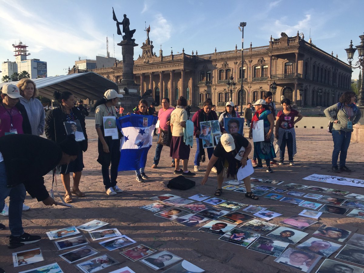For over a week, a bus full of mothers from Central America has traveled across all of Mexico displaying the photos of their disappeared children. We're on the road with them, and have just arrived at Saltillo, Coahuila. The thing is even after years, they find people. Thread: