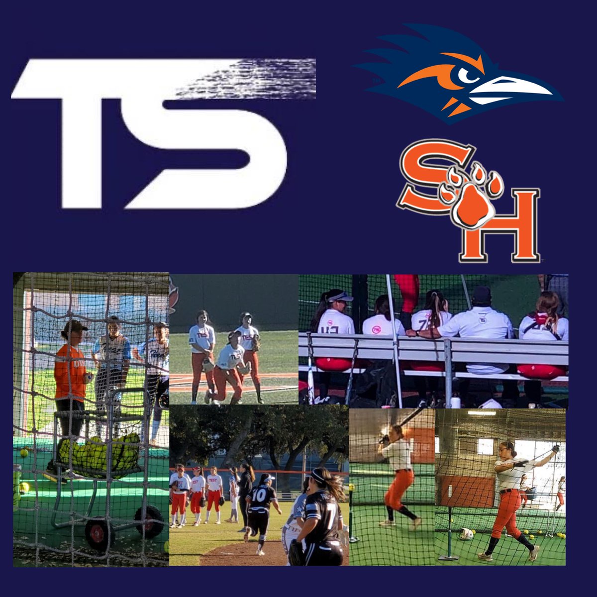 TestSoftball's tweet photo. This #weekend our #TESTsoftball #16u girls had the opportunity to work with #UTSAsoftball and #SamHoustonStateSoftball @utsa_softball @bearkatssb https://t.co/2iCeHLYNlA