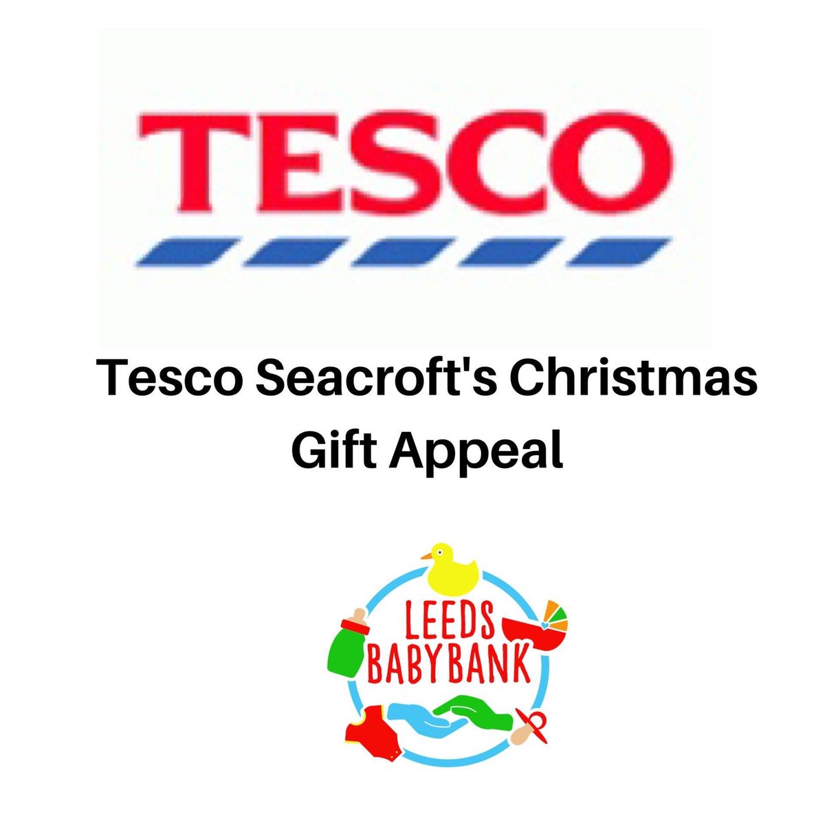 Leeds baby bank are one of the recipients of Tesco Seacroft's Christmas Gift Appeal, which runs until 12 December. If you can make a donation we would be very grateful 

** Shares appreciated **

 #leedsbabybank #tesco #tescoseacroft #giftappeal  #thankyou