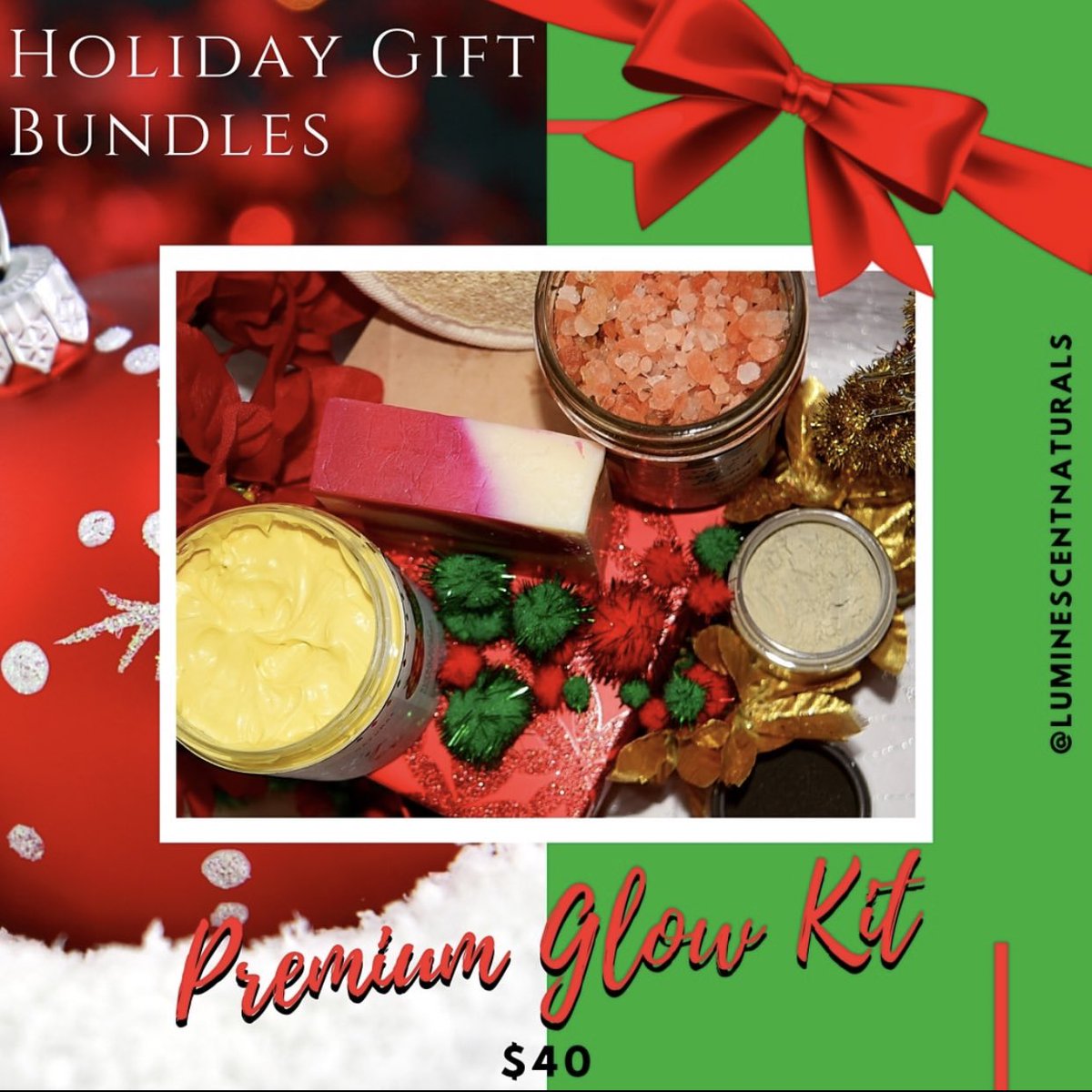 THEBESTGLOW's tweet photo. HOLIDAY GIFT BUNDLES! 💚 Dropping 11/28, Thanksgiving! https://t.co/nhe1iWT21i