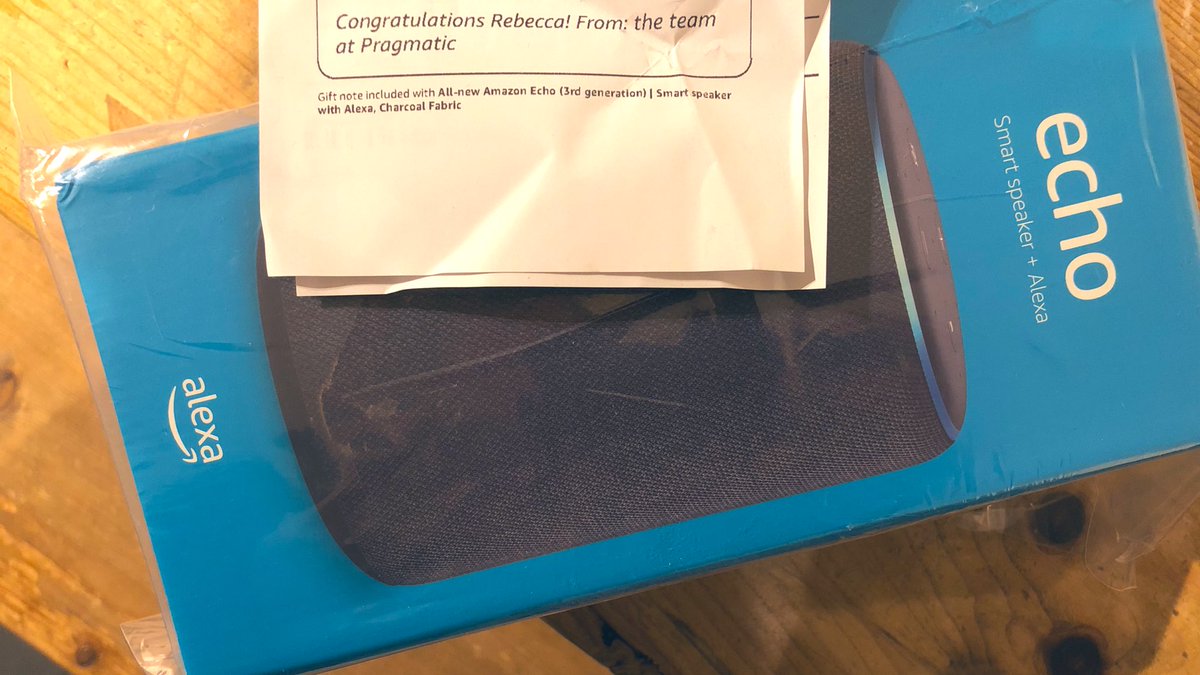 RebeccaComms's tweet photo. Thanks @pragmaticweb for my Best Tweet at #PACEConf prize ๐ฅฐ
(Does this mean I can call myself AN AWARD-WINNING FREELANCER now?) https://t.co/KdAXqKScms
