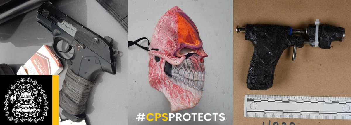 CalgaryPolice's tweet photo. Just another "routine" #Calgary traffic stop. #CPSProtects #yyc
•13.5g of meth
•4.7g of fentanyl
•A homemade handgun
•A pellet gun
•A large baton
•.22 calibre ammunition
•A machete
•Bear spray
•A bag with a mask, gloves, tape, pliers and zip ties https://t.co/169djRTv12