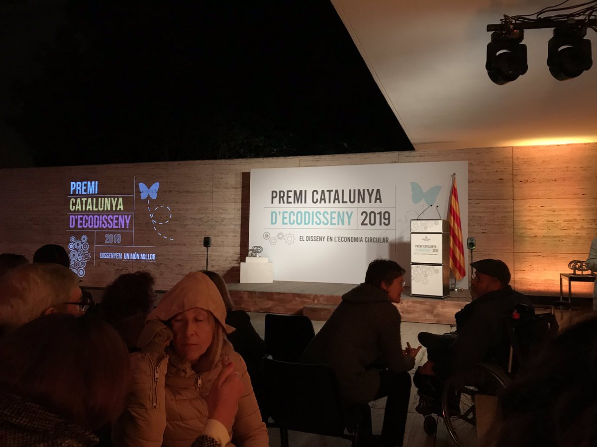 Avui als Premis Catalunya d’ecodisseny 2019 en representació d’Arpe i el nostre projecte d’economia circular