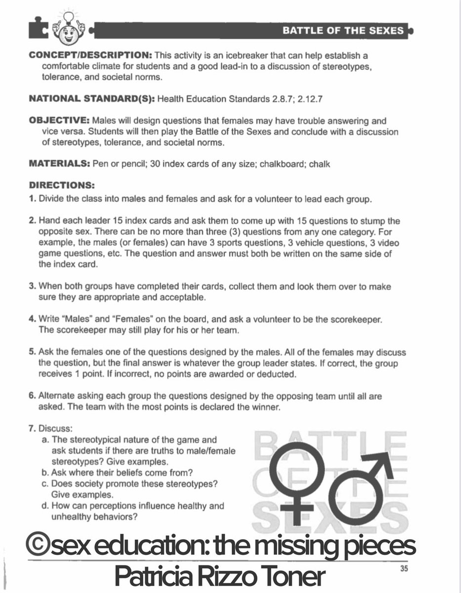 HealthRamapo's tweet photo. Kicking off our Sex Ed unit with a friendly game of Battle of the Sexes. Students create questions to ask the opposite sex. It is a great way to informally asses what our students know and what they need to learn! @HealthEdTech1 @RamapoHS https://t.co/imW2burNR4