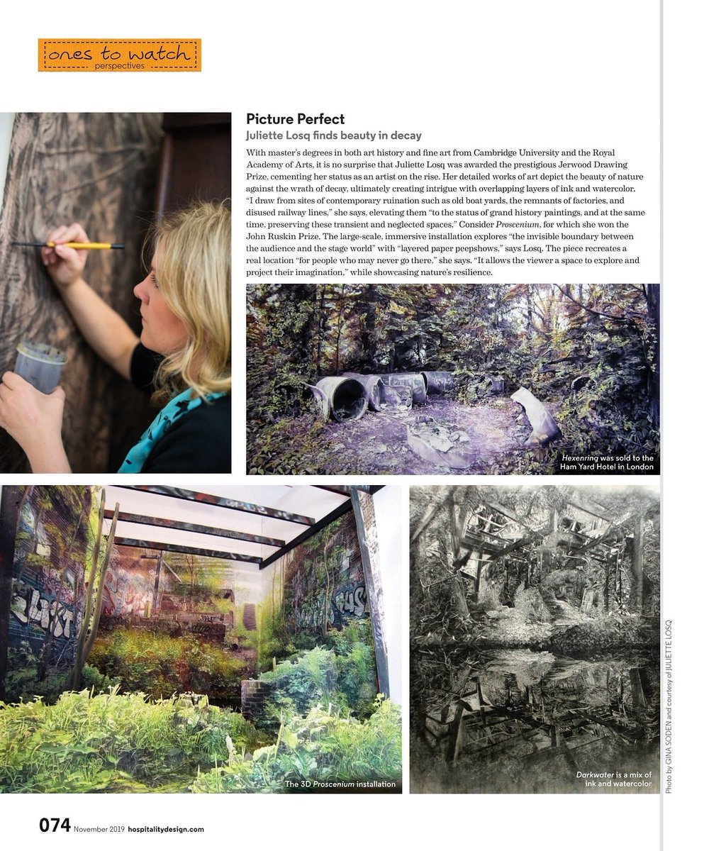 juliettelosq's tweet photo. Nice profile in #hospitalitydesign #hospitalitydesignmagazine @hospitalitydesign - many thanks to guest editor #kitkemp #kitkempdesign for including me @kitkempdesignthread @firmdale_hotels @firmdalefoodanddrink
#contemporarydesign #interiordesign #contemporaryart https://t.co/noaaQS92Bb