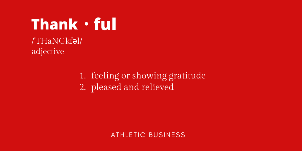 AthleticBizShow's tweet image. Happy Thanksgiving, everyone! 
.
.
We are thankful for the ways you support us and make us better at Athletic Business. 
#turkeyday2019  #ablife
