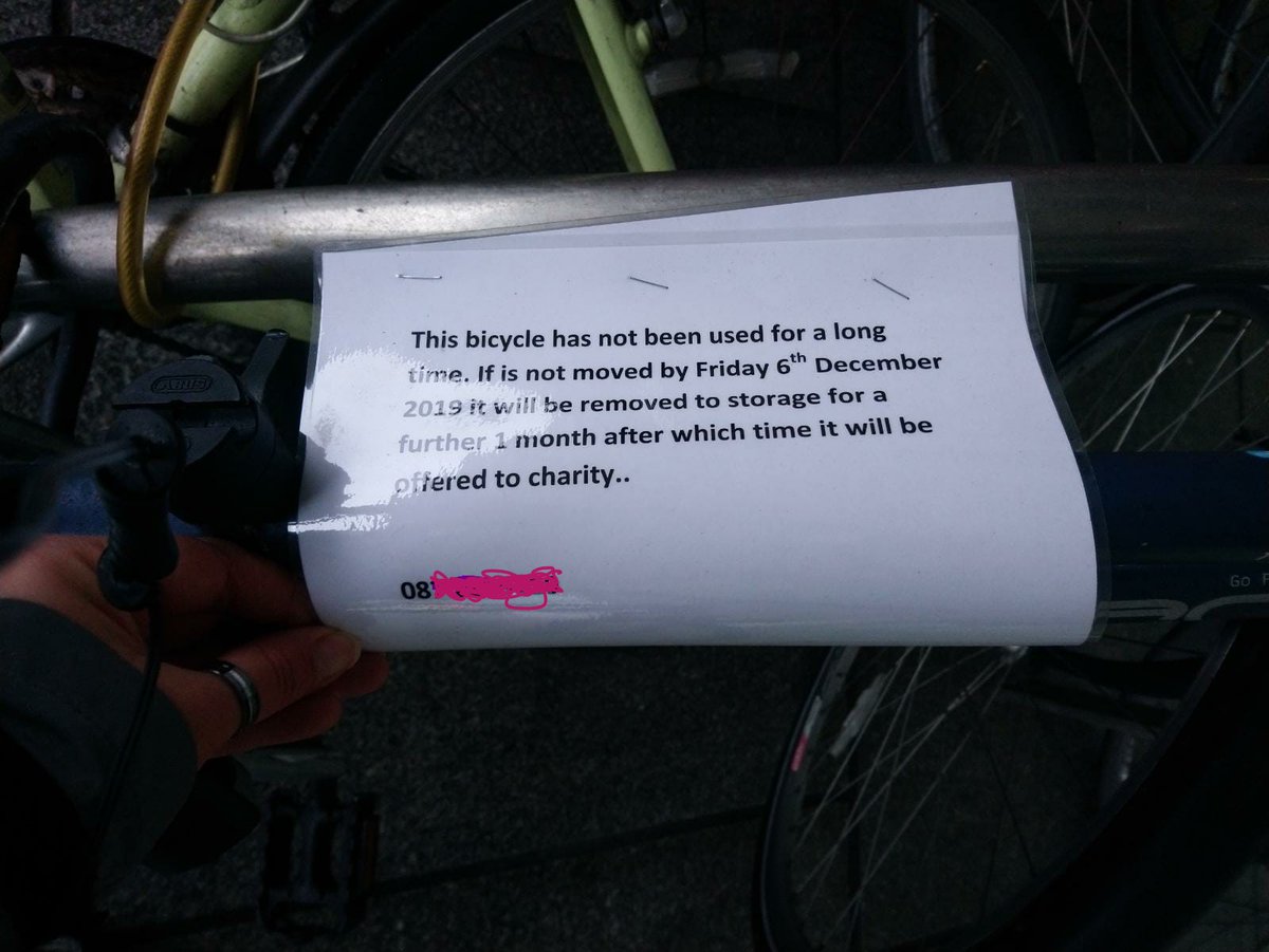 We mentioned the need to have more bike parking available (we got there and all the stands were full!), the need to remove abandoned bikes, repair stands and just add more. We see that they're piloting the removal of abandoned bikes [crossing our fingers!]  #Allocate4Cycling