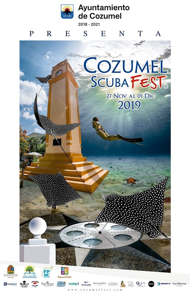 TurismoCozumel's tweet photo. El festival de buceo más importante de México, Scuba Fest 2019 se realizará del 27 de noviembre al 1 de diciembre. Buzos y amantes del mar se reunirán en la isla más hermosa de México, #Cozumel.
@ScubaFest https://t.co/PysyvbH9pZ
