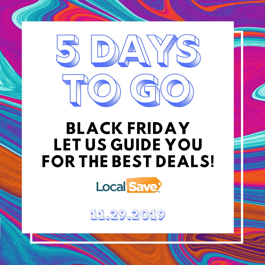 localsaveapp's tweet image. Is your local business ready for Black Friday? #LocalSave