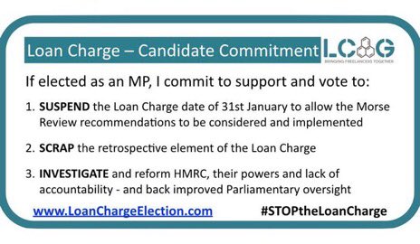 Just want to say a gargantuas thank you to locals @gregwrightYP and @GregMulholland1 who have acted tirelessly to keep the #LoanCharge at the forefront of people’s minds and to @iangdowling the only MP standing locally to sign up to the LC Candidate Commitment  #LCAG #GE2019