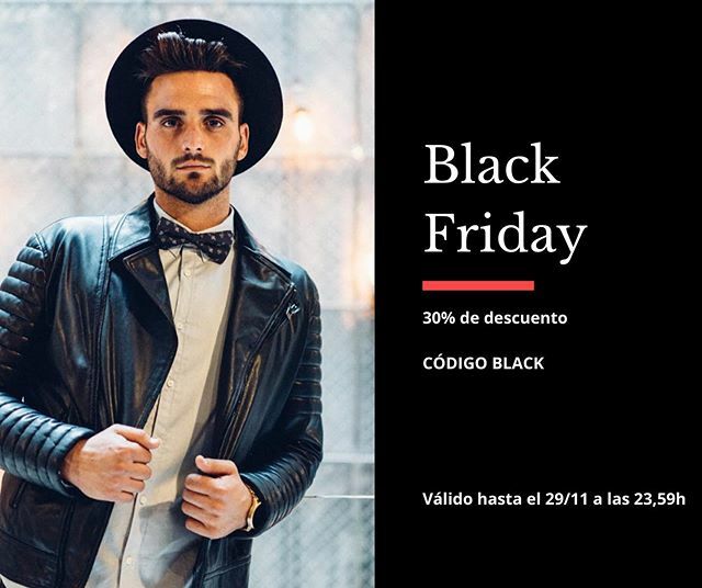 bowerloo's tweet photo. 🔊NOTICIÓN 
NO QUEREMOS QUE TE ESTRESES 😉

Comenzamos con el BLACK FRIDAY HOY!!! 👉Añade los productos al carrito 🛒 👉Introduce el código BLACK .. y consigue el 30% DE DESCUENTO* *Válido hasta el 29/12 a las 23:59h ———————————-
#menstyle #modahombre… https://t.co/P9fHebzXLu https://t.co/Je8cEBsiSG