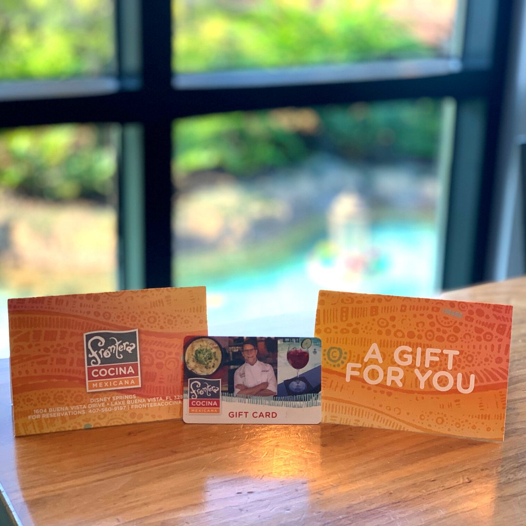 FronteraCocina's tweet photo. It's Black Friday! Buy one $100 Frontera Cocina gift card and you'll get a $20 gift card on the house! 🎁 Stop in for yours today.
#ChefRickBayless #FronteraCocina #Frontera #ChefBayless #DisneySprings #Orlando #Foodie #BlackFriday #BlackFridaySale #FreeGiftCard #SpendandSave https://t.co/qudX89a5S3